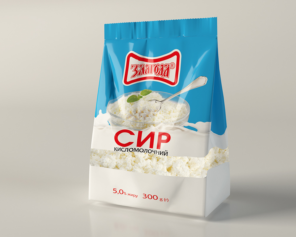 Кисломолочний сир 5% 300гр Злагода